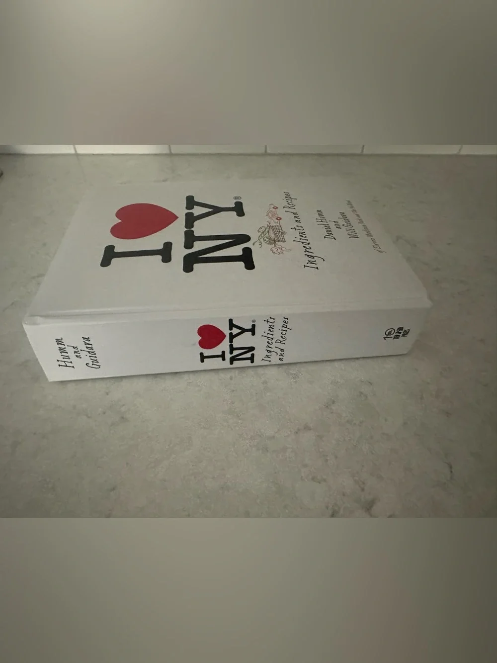 I ♥ NY Ingredients and Recipes Cookbook - White